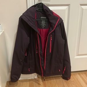 Like new plum colored protest ski snowboard jacket with pink zippers